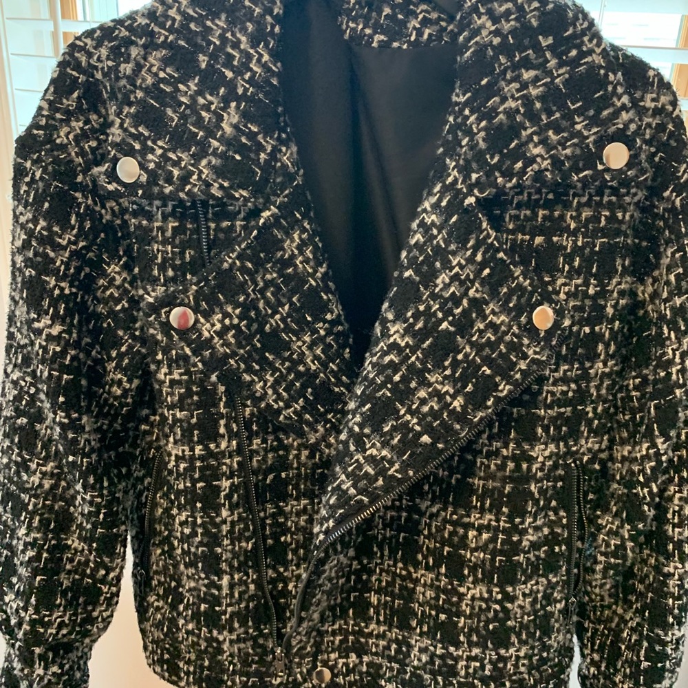 Rue 21 Tweed Bomber Style Jacket - Picture 3 of 14